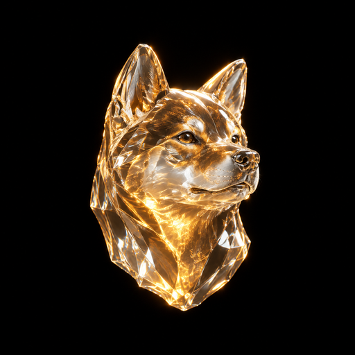 The crystal Inu avatar, square